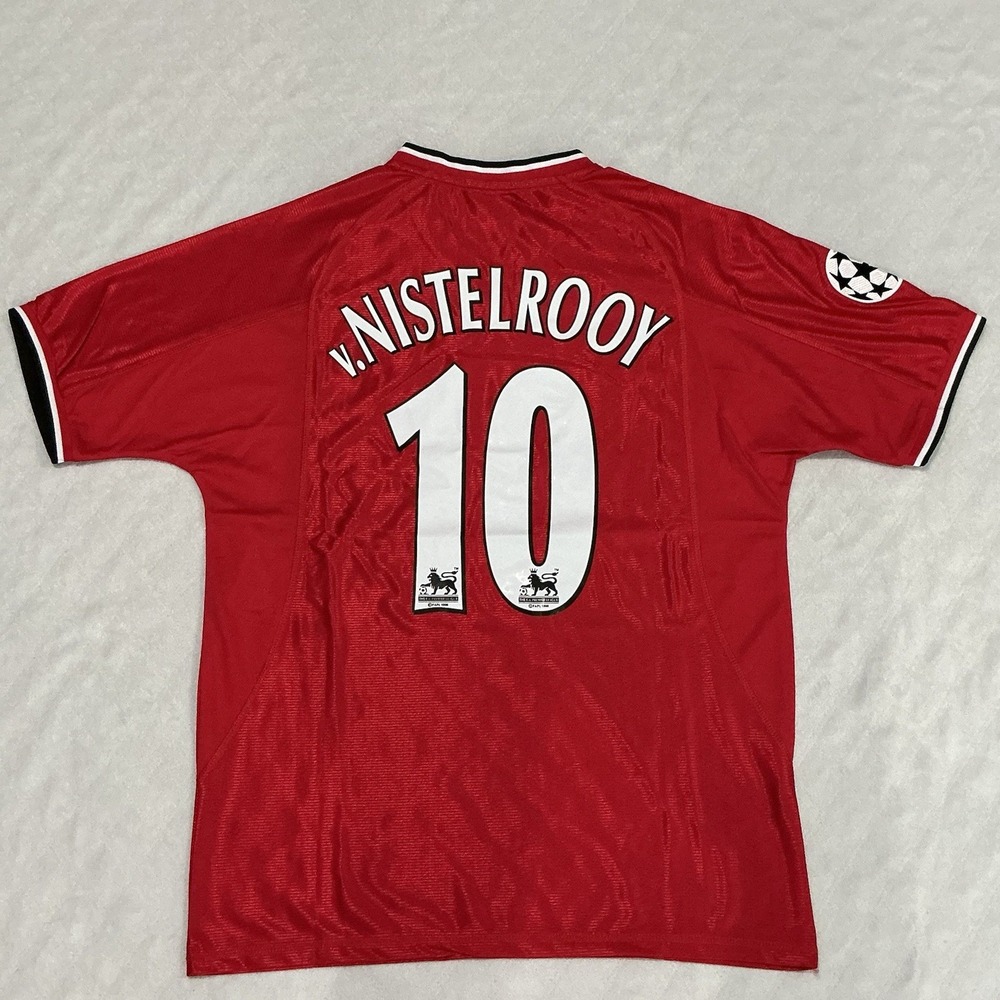 Manchester United 00/01 Retro Umbro Jersey V. NISTELROOY 10 size Extra Large - Picture 9 of 12